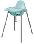Flippy Scaun de Masa, Flippy, pentru Bebelusi si Copii 6-36 Luni, din Plastic/Metal, Centura in 2 Puncte, Tava Detasabila, 63 x 57 x 85 cm, Albastru (130151) Scaun de masa bebelusi, inaltator