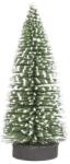 Flippy Brad artificial de craciun, ornament pentru masa, pe suport lemn, 15 cm inaltime, Verde inzapezit (122517)
