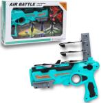 Flippy Set Arma de jucarie tip lansator de avioane, Air Battle, Turcoaz (104183)