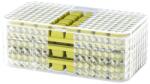 Flippy Set 3 forme pentru gheata si o caserola pentru depozitare Flippy, 96 de cuburi, verde (125000)