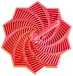 Flippy Jucarie Decompresie, Flippy, Model Stea 3D, DuoChrome, Maner Spirala, Turn Magic Geometric, Multiple Forme, Anti-stress, 8.6 cm, Roz/Auriu (164026)
