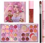 Flippy Set Produse de Machiaj, Kevin & Coco, 28 Culori, Fard de Ochi, Ruj, Pensula si Creion (129950)