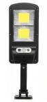 Flippy Lampă stradală solară Flippy, cu telecomandă, 36 cm x 11.5 cm, 108 COB LED, 2592 Lumeni, 21.6 W - echivalent 172 W bec incadescent, IP65, Senzor de Miscare, Senzor de Lumina, 2 Grile, Alb Rece (124102