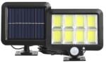 Flippy Lampa Solara LED 160 COB, Flippy, 8 Grile, Senzor de Lumina si Miscare, Lungime Cablu 4.6 m, Lumina Alba (130147)