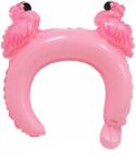 Flippy Balon din Folie Metalizata, Flippy, Tip Coronita cu Urechi, Model Flamingo, Ambalaj Individual, Pai Inclus, Umflare cu Aer sau Heliu, 28 x 27 cm, Roz (134277)
