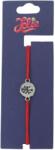 Jolie Martisor Bratara din Inox pentru Copii, Jolie, Textil si Inox, Snur Rosu, Model Banut, Argintiu (135215)