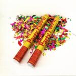 Flippy Tub de Confetti, Flippy, Party Popper, 40x5 cm, Confetii Asortate din Aluminiu, Multicolor (137777)