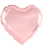 Flippy Balon din Folie Metalizata, Flippy, Figurina Inimioara, Model Simplu, Tematica Iubire, 40 cm, Ambalaj Individual, Pai Inclus, Umflare cu Aer sau Heliu, Rose (130810)