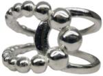 Flippy Inel din Argint 925 Reglabil, Design Deschis cu Benzi Suprapuse si Bilute Decorative, Greutate 3.545 g, Argintiu (116788)