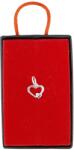 Jolie Silver Pandantiv din Argint 925, Jolie Silver, pentru Dama, Model Inima Contur Minizirconii, 0.52 g, 1 x 1 cm, Argintiu (125956)