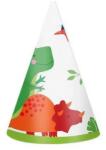 Flippy Set 6 Coifuri cu Dinozauri, Flippy, Accesorii pentru Petrecere, Tematica Aniversare, 19x15 cm, Multicolor (131274)