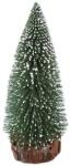 Flippy Brad artificial de craciun, ornament pentru masa, pe suport lemn, 25 cm inaltime, Argintiu (122519)