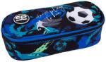 COOLPACK Елипсовиден ученически несесер Cool Pack Campus - Football Navy (F062967)
