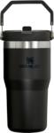 STANLEY Pahar termic IceFlow Black 2.0 cu mâner și pai, 590 ml (10-12044-045)
