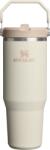 STANLEY Pahar termic cu mâner și pai IceFlow Cream 890 ml (10-13424-0197)