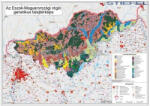  Észak-Magyarországi régió genetikus talajtérképe falitérkép 100*70 cm - poszter