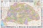  A Magyar Szent Korona Országai falitérkép 1910 100*70 cm - fémléces TÖBB LEHETŐSÉG!