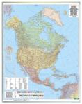  Észak-Amerika közigazgatás falitérkép 99*125 cm - laminált vagy lécezett
