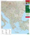  Balkáni államok - Délkelet-Európa falitérkép 86*95 cm - íves papír