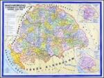  Magyarország a Hunyadiak és a Jagellók korában falitérkép 160*120 cm - laminált, faléces