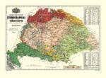  A Magyar Szent Korona országainak ethnographiai térképe 92*68 cm - vízálló, szakadásálló