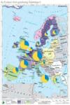  Az EU tagállamainak és társult országainak gazdasági fejlettségi különbségei, 100*140 cm, laminált, faléces