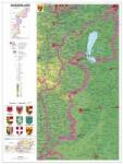  Burgenland falitérkép (német) -120*160 cm-laminált, faléces