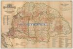  Magyarország borászati térképe 1876 65*45 cm - asztali fóliázott könyöklő