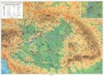  Magyar történeti emlékek a Kárpát-medencében falitérkép 160*120 cm - laminált, faléces