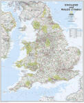  Anglia és Wales falitérkép 76*91 cm - térképtűvel szúrható, keretezett