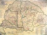  Magyarország borászati térképe 1884 falitérkép 100*70 cm - íves papír