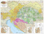  Az Osztrák-Magyar Monarchia 65*45 cm - fóliás, alul-felül fémléces