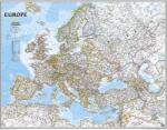  Európa falitérkép 117*89 cm - térképtűvel szúrható, keretezett