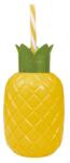 SOLMAZER IRIS Sticlă în formă de ananas cu pai 720ml 161750-000 (161750-000)