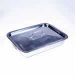 TOO KT-448 Tavă de copt cu grilă și capac din oțel inoxidabil (KT-448)