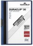 DURABLE Clip de fixare A4, DURABIL "DURACLIP 30", albastru închis 220007 (220007)