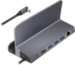 LogiLink USB 3.2 Gen1 Dock și suport, 6 porturi, USB-C PD, aluminiu, argintiu