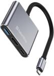 ColorWay USB hub (docking station) ColorWay USB-C 3-in-1 Tip C PD 100W/USB3.0/HDMI 4K (CW-HUB08) (CW-HUB08)