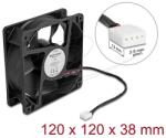 Delock Axiális ventilátor 12 V DC, 120 x 120 x 38 mm fekete (67298)