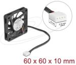Delock Axiális ventilátor 12 V DC, 60 x 60 x 10 mm fekete (67294)