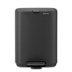 Brabantia Кош за боклук Brabantia Bo Pedal 1010131, 4 л, Леко затваряне, Противоплъзгаща основа, Минерално покритие, Тъмносив (1010131)