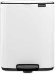 Brabantia Кош за боклук Brabantia Bo Pedal 1010119, 12 л, Леко затваряне, Противоплъзгаща основа, Бял (1010119)