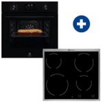 Electrolux LOF4P06BK Beépíthető sütő + Electrolux EHF6240XXK Beépíthető kerámia főzőlap