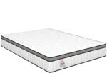 HomCom Saltea 140 x 190 cm, grosime 20 cm, saltea cu arcuri individuale 7 zone spumă cu memorie infuzată cu gel răcoritor | Aosom Romania (810-042V01WT) Saltea