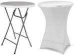 Garthen Masă pliabilă BISTRO incl. husă elastic 80 x 80 x 110 cm (GM34502_SL01)