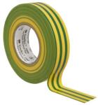 3M Temflex 1500 Elektromos szigetelőszalag, 19 mm x 20 m, zöld - sárga (7000062295)