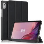 Gigapack Tok álló, bőr hatású (aktív FLIP, oldalra nyíló, TRIFOLD, asztali tartó) FEKETE - Lenovo Tab M9 (GP-138220)