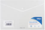 STRIGO Mapa plic cu capsa doua buzunare Strigo A4+ TRANSPARENT SF018 (SF018)