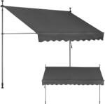 MultiGarden Balkon napernyő 300x120 cm, állítható magasságú, vízálló, kézi kurblival szürke multigarden (TF4554)