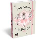 LIZZY Füzetbox A4 "Tiny Dancer Lovely Ballerina" TICLFBTDA4 (TICLFBTDA4)